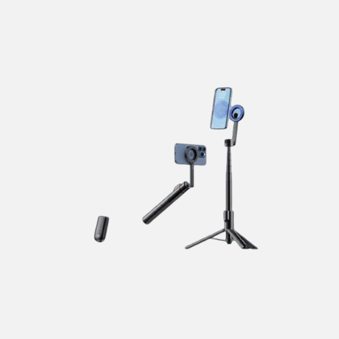 Magnetic Selfie Stick Tripod — Outdoor Phone Mount for iPhone & Android