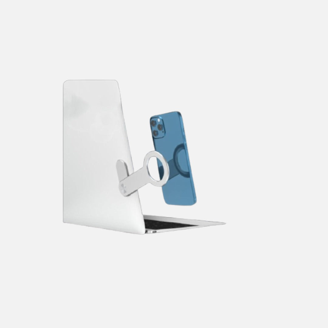 Magnetic Laptop Mount — iPhone Holder for Notebook & Monitor