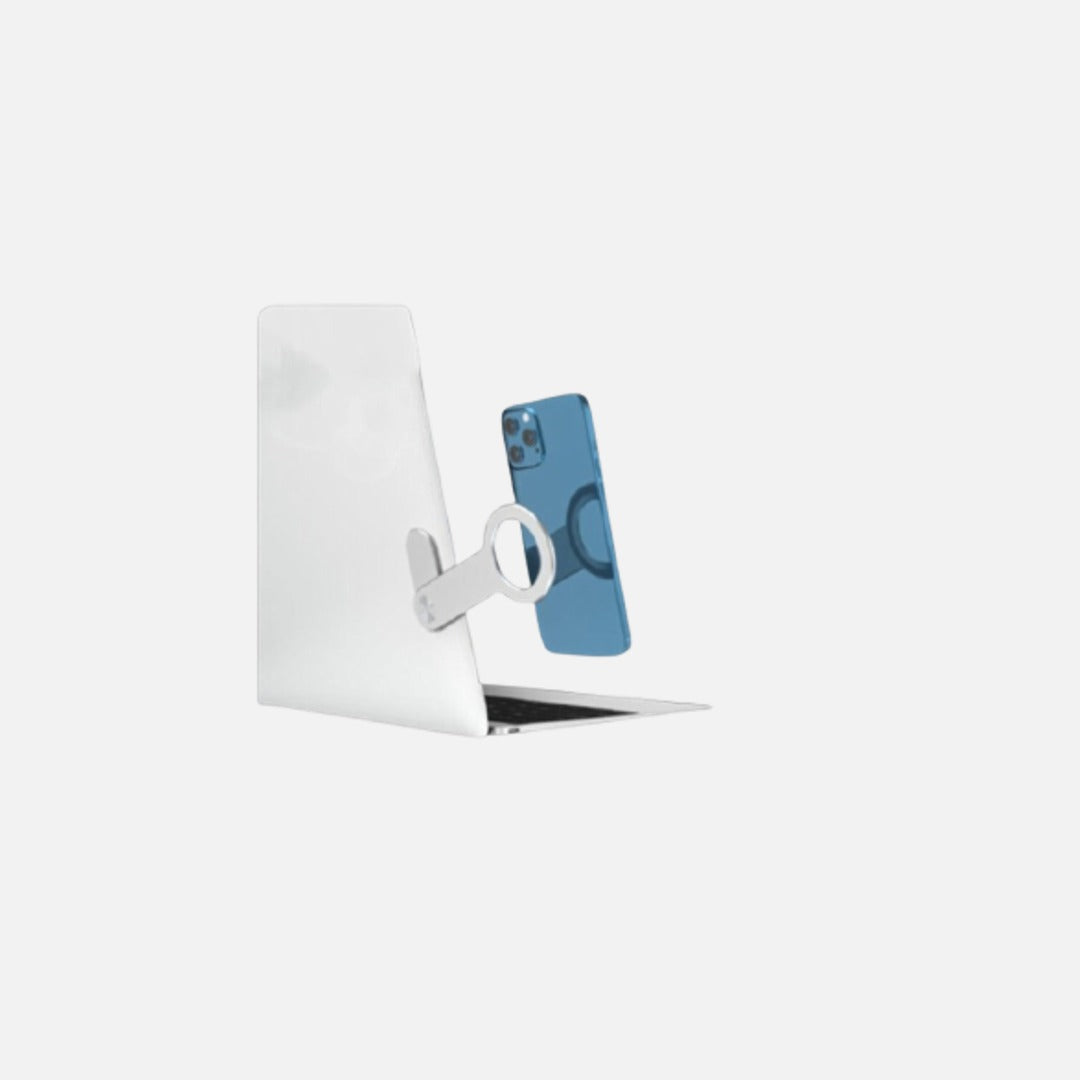 Magnetic Laptop Mount — iPhone Holder for Notebook & Monitor