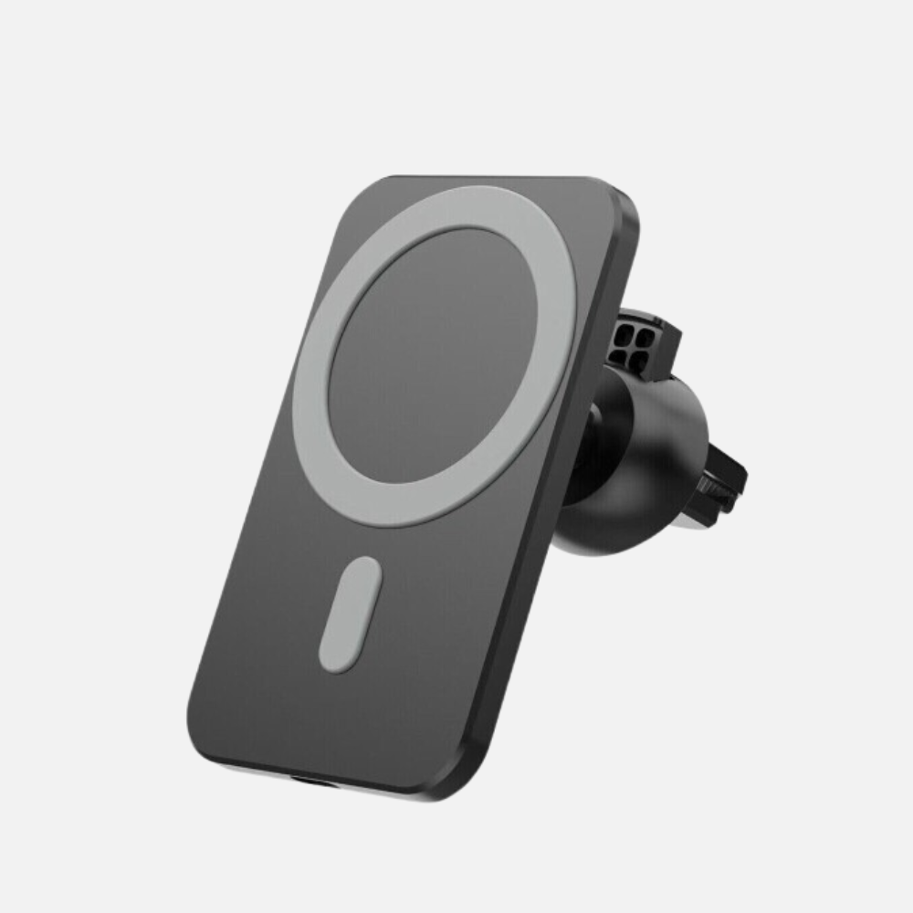 Magnetic Car Mount Charger — Wireless Charging Phone Holder