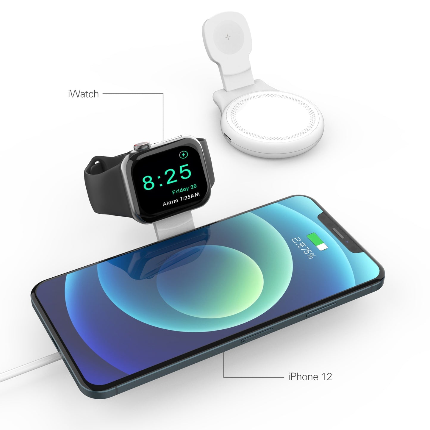 Fast Wireless Charger Desk Setup iPhone — NEXLYNC